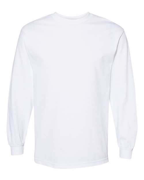Alstyle AL1304 Adult 6.0 oz., 100% Cotton Long-Sleeve T-Shirt #color_WHITE