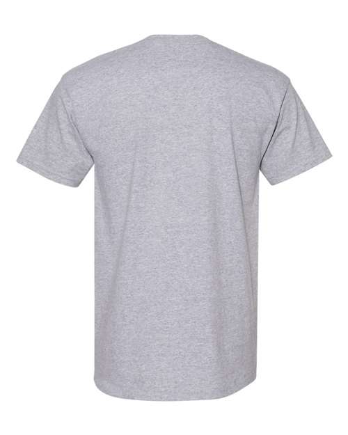 Alstyle AL1701 Adult 5.5 oz., 100% Soft Spun Cotton T-Shirt #color_ATHLETIC HEATHER