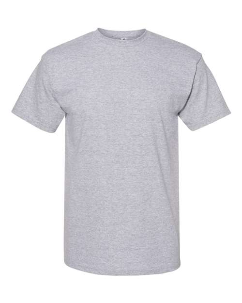 Alstyle AL1701 Adult 5.5 oz., 100% Soft Spun Cotton T-Shirt #color_ATHLETIC HEATHER