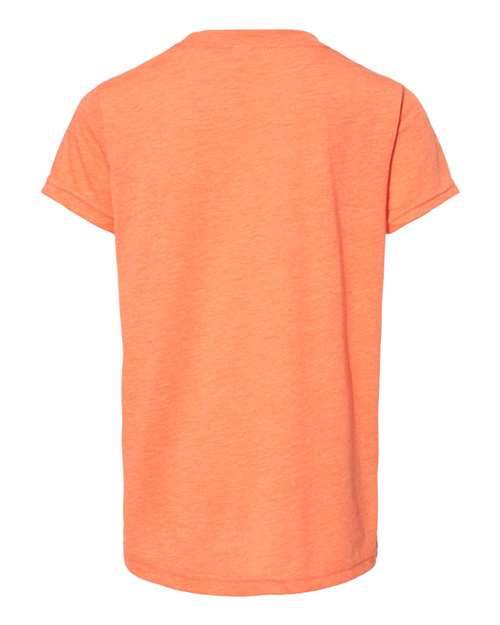 Bella + Canvas 3413Y Youth Triblend Short-Sleeve T-Shirt #color_ORANGE TRIBLEND