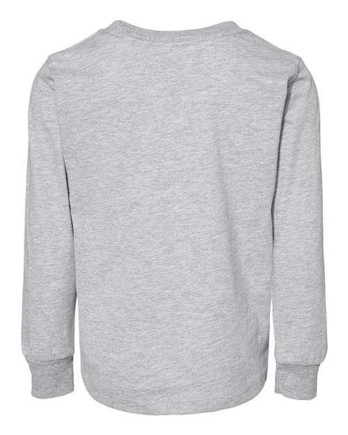 Bella + Canvas 3501T Youth Toddler Jersey Long Sleeve T-Shirt #color_ATHLETIC HEATHER