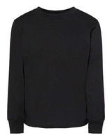 Bella + Canvas 3501T Youth Toddler Jersey Long Sleeve T-Shirt #color_BLACK