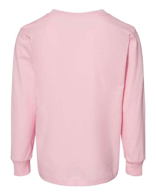 Bella + Canvas 3501T Youth Toddler Jersey Long Sleeve T-Shirt #color_PINK