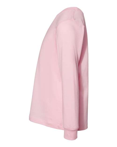 Bella + Canvas 3501T Youth Toddler Jersey Long Sleeve T-Shirt #color_PINK
