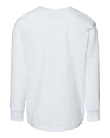Bella + Canvas 3501T Youth Toddler Jersey Long Sleeve T-Shirt #color_WHITE