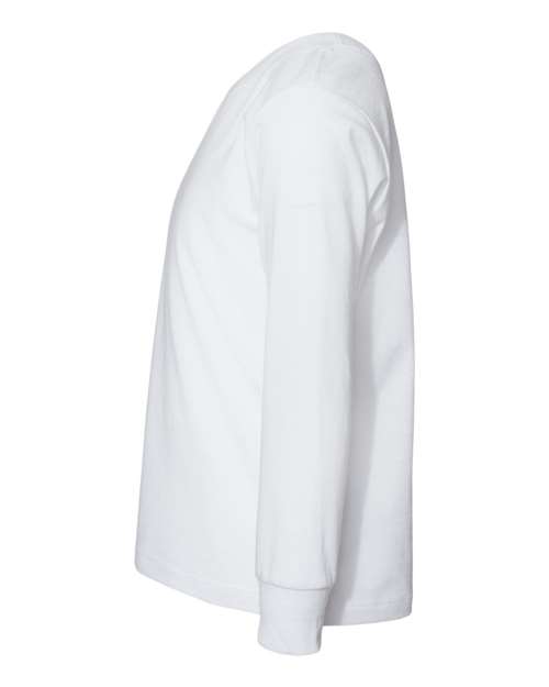 Bella + Canvas 3501T Youth Toddler Jersey Long Sleeve T-Shirt #color_WHITE