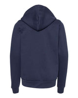 Bella + Canvas 3739Y Youth Sponge Fleece Full-Zip Hooded Sweatshirt #color_NAVY