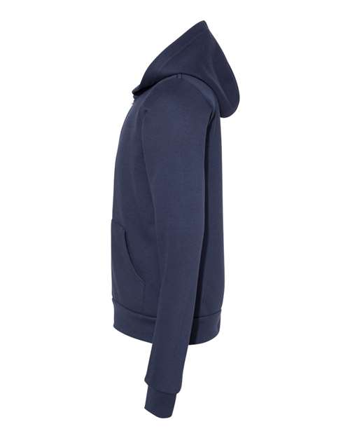 Bella + Canvas 3739Y Youth Sponge Fleece Full-Zip Hooded Sweatshirt #color_NAVY