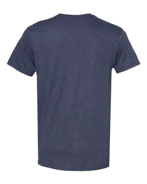 Hanes 4980 Unisex Nano-T T-Shirt #color_HEATHER NAVY