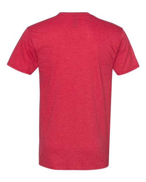 Hanes 4980 Unisex Nano-T T-Shirt #color_HEATHER RED
