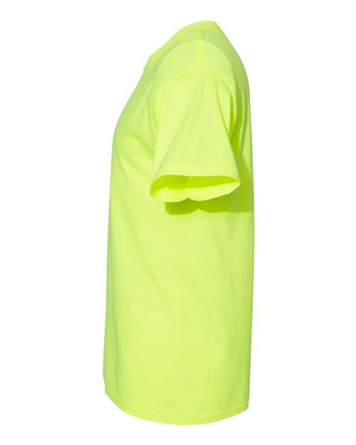 Hanes 5170 Unisex 50/50 T-Shirt #color_SAFETY GREEN