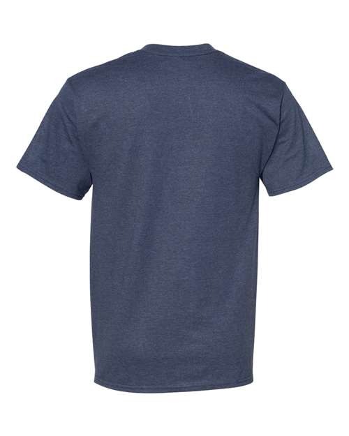 Hanes 5180 Unisex Beefy-T T-Shirt #color_HEATHER NAVY