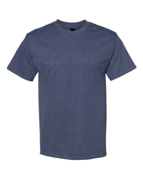 Hanes 5180 Unisex Beefy-T T-Shirt #color_HEATHER NAVY
