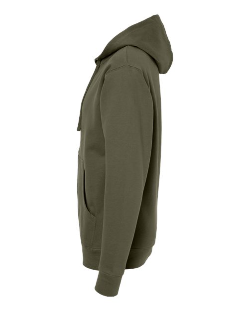 Independent Trading Co. SS4500Z Midweight Full-Zip Hooded Sweatshirt #color_Army