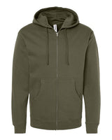 Independent Trading Co. SS4500Z Midweight Full-Zip Hooded Sweatshirt #color_Army