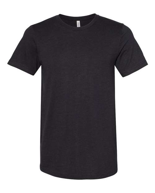 Bella + Canvas 3301C Unisex Sueded T-Shirt #color_BLACK HEATHER