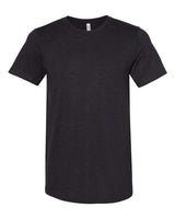 Bella + Canvas 3301C Unisex Sueded T-Shirt #color_BLACK HEATHER