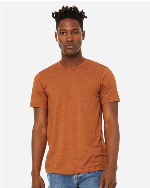 Bella + Canvas 3301C Unisex Sueded T-Shirt #color_HEATHER AUTUMN