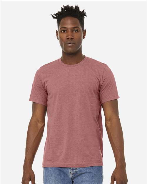 Bella + Canvas 3301C Unisex Sueded T-Shirt #color_HEATHER MAUVE