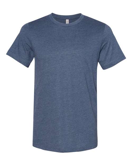 Bella + Canvas 3301C Unisex Sueded T-Shirt #color_HEATHER NAVY