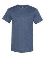 Bella + Canvas 3301C Unisex Sueded T-Shirt #color_HEATHER NAVY