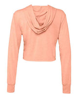 Bella + Canvas 8512 Ladies' Cropped Long Sleeve Hoodie T-Shirt #color_SUNSET TRIBLEND