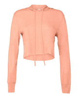 Bella + Canvas 8512 Ladies' Cropped Long Sleeve Hoodie T-Shirt #color_SUNSET TRIBLEND