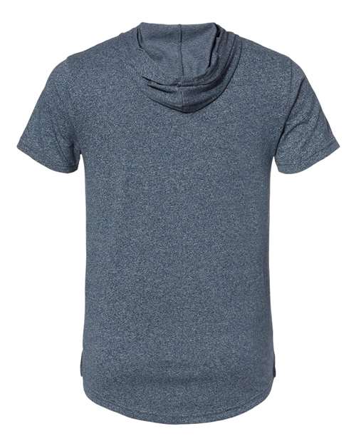 Next Level 2022 Unisex Mock Twist Short Sleeve Hoody T-Shirt #color_INDIGO