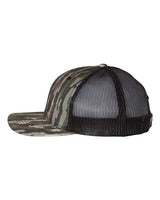 Richardson 112P Printed Trucker Cap #color_Realtree Original/ Black