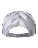 Richardson 112PM Printed Mesh Trucker Cap #color_Silver/ Grey Camo