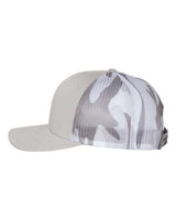 Richardson 112PM Printed Mesh Trucker Cap #color_Silver/ Grey Camo