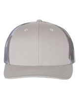 Richardson 112PM Printed Mesh Trucker Cap #color_Silver/ Grey Camo