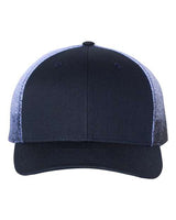 Richardson 112PM Printed Mesh Trucker Cap #color_Navy/ Navy to White Fade