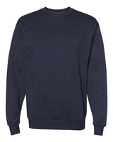 Hanes P1607 Unisex Ecosmart 50/50 Crewneck Sweatshirt #color_HEATHER NAVY