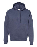 Hanes P170 Unisex Ecosmart 50/50 Pullover Hooded Sweatshirt #color_HEATHER NAVY