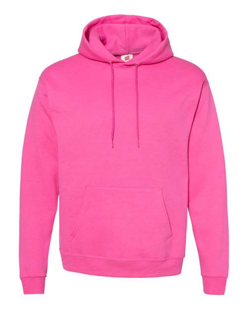 Hanes P170 Unisex Ecosmart 50/50 Pullover Hooded Sweatshirt #color_WOW PINK