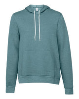 Bella + Canvas 3719 Unisex Sponge Fleece Pullover Hooded Sweatshirt #color_HTHR DEEP TEAL