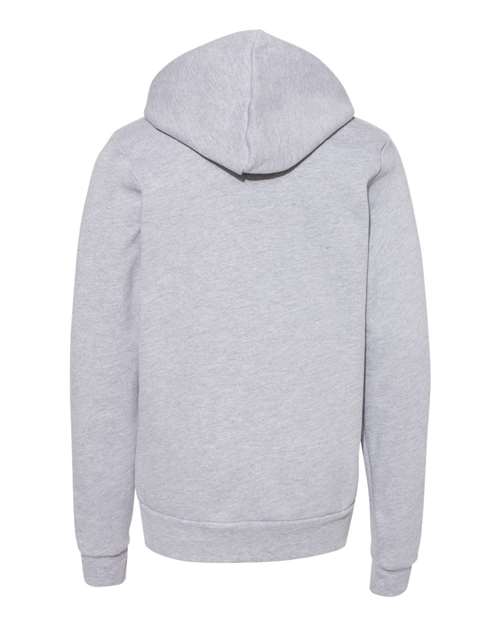 Bella + Canvas 3719Y Youth Sponge Fleece Pullover Hooded Sweatshirt #color_ATHLETIC HEATHER