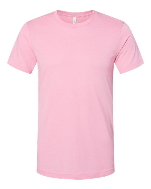 Bella + Canvas 3001CVC Unisex Heather CVC T-Shirt #color_HTHR BUBBLE GUM