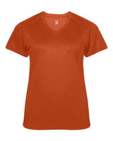 Badger 4062 Ultimate SoftLock Women's V-Neck T-Shirt #color_Burnt Orange