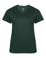 Badger 4062 Ultimate SoftLock Women's V-Neck T-Shirt #color_Forest