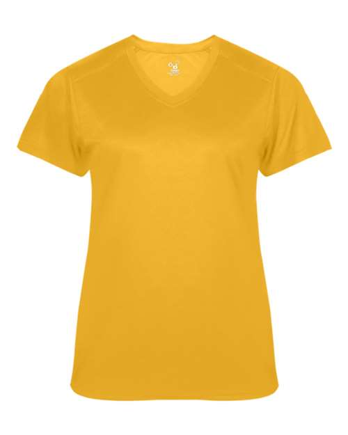 Badger 4062 Ultimate SoftLock Women's V-Neck T-Shirt #color_Gold