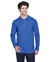 UltraClub 8532 Adult Long-Sleeve Classic Piqu Polo