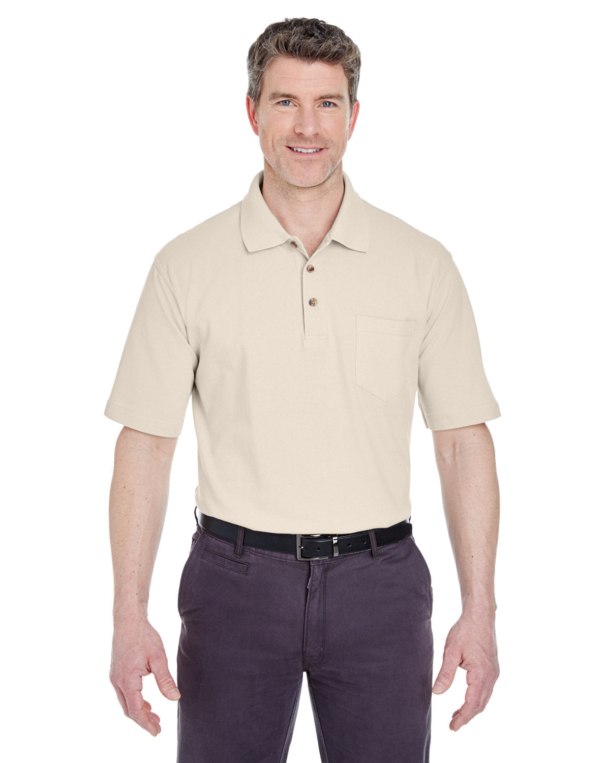 UltraClub 8534 Adult Classic Piqu Polo withPocket