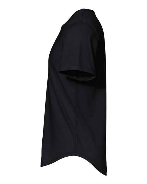 Bella + Canvas 3003C FWD Fashion Men's Curved Hem Short Sleeve T-Shirt #color_BLACK