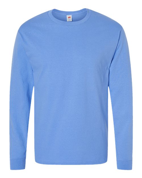 Hanes 5286 Men's ComfortSoft Cotton Long-Sleeve T-Shirt #color_CAROLINA BLUE