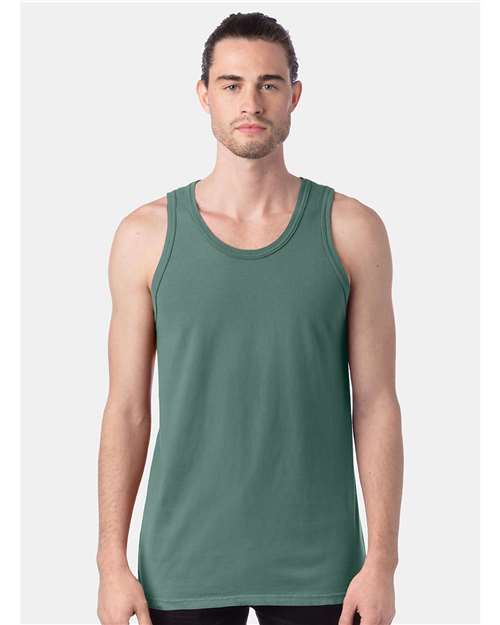 ComfortWash by Hanes GDH300 Unisex Garment-Dyed Tank #color_CYPRESS GREEN