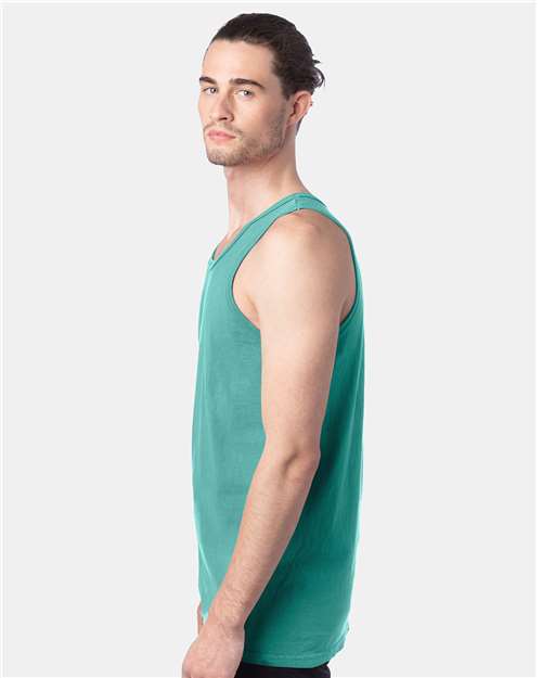 ComfortWash by Hanes GDH300 Unisex Garment-Dyed Tank #color_SPANISH MOSS
