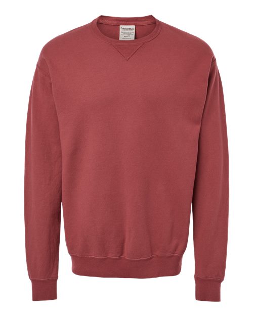 ComfortWash by Hanes GDH400 Unisex Crew Sweatshirt #color_CAYENNE