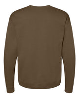 Hanes P1607 Unisex Ecosmart 50/50 Crewneck Sweatshirt #color_ARMY BROWN